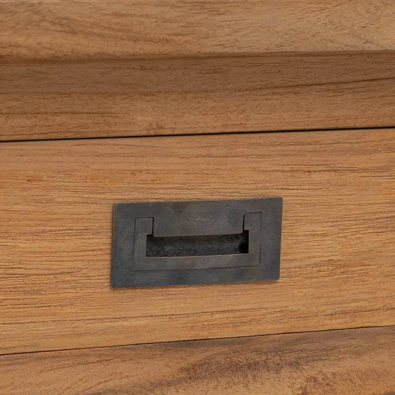 Konsolinis stalas Natūrali 90 x 30 x 80 cm Kieto teka medžio