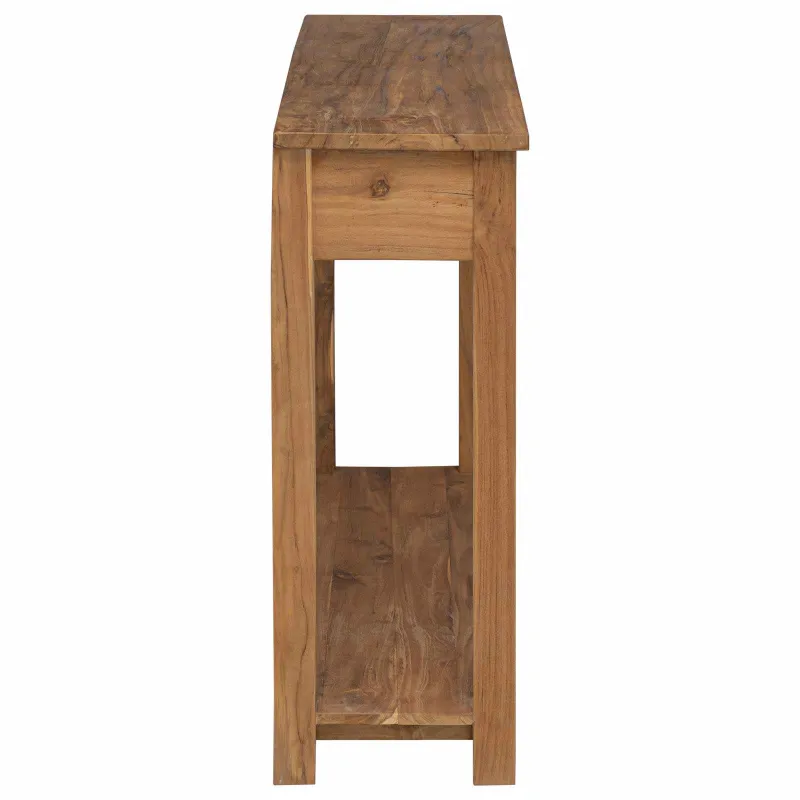 Konsolinis stalas Natūrali 110 x 30 x 80 cm Kieto teka medžio