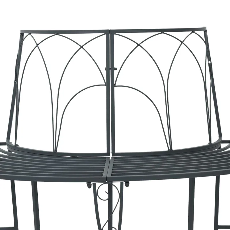 Medžio suolelis 4-Vietų skaičius 160 x 80 x 89 cm Plienas