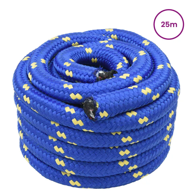 Laivo virvė 25 m 4 Mėlyna PP