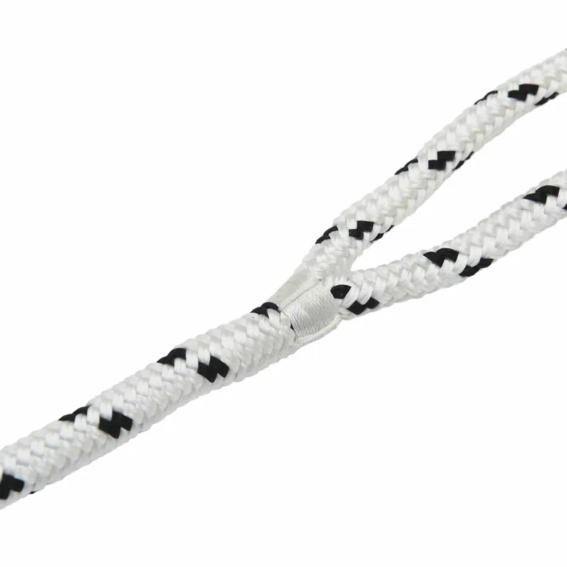 Laivo virvė 6 m 1.6 Balta ir juoda Poliesteris