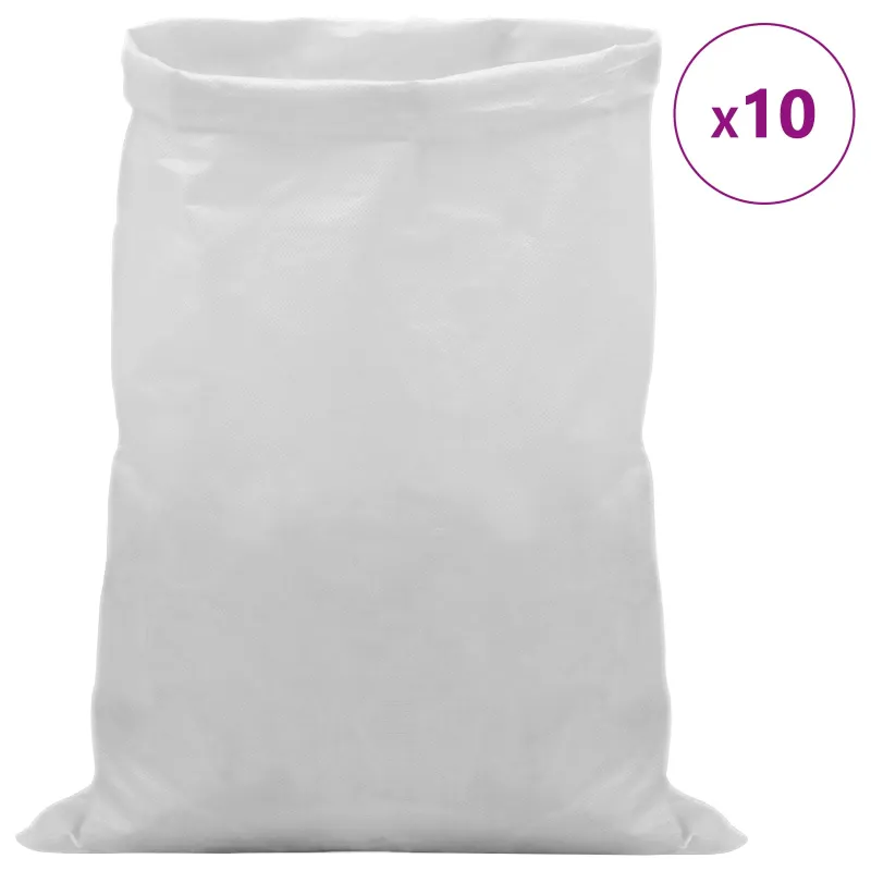 Audiniai maišai 10 pcs Balta 30 x 45 cm PP