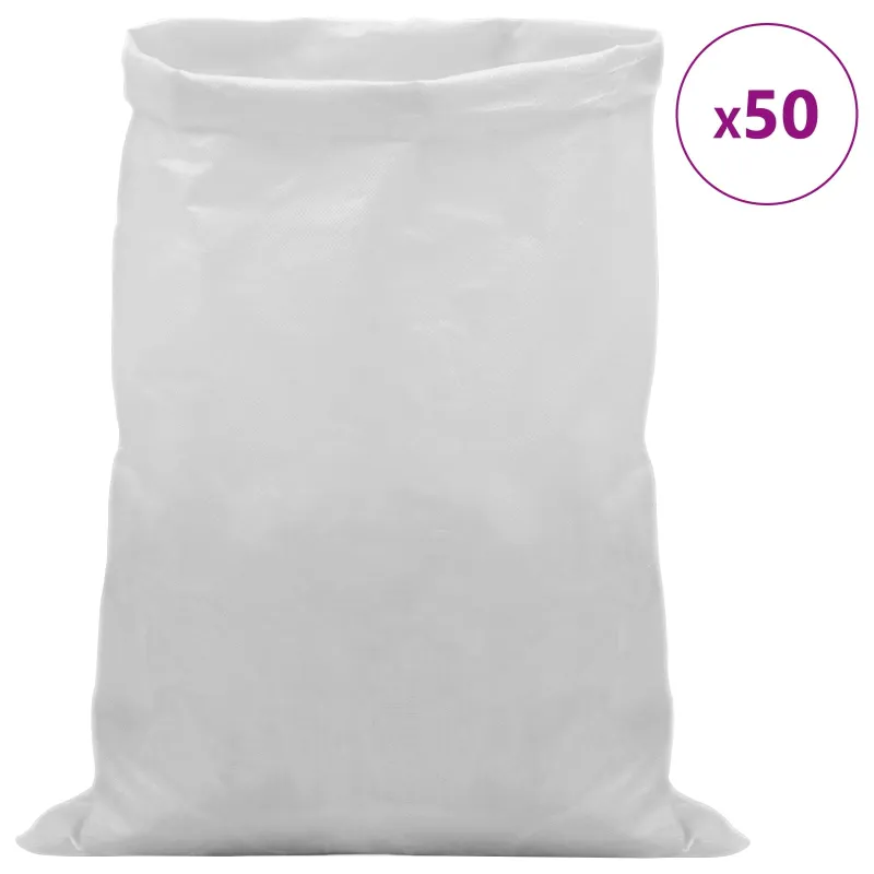 Audiniai maišai 50 pcs Balta 40 x 60 cm PP