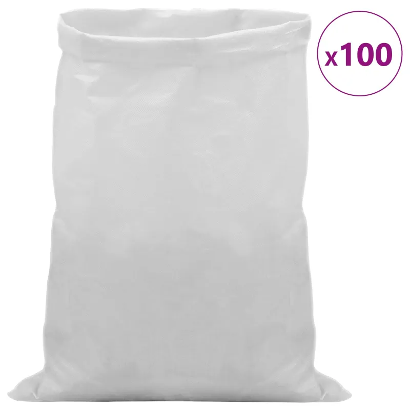 Audiniai maišai 100 pcs Balta 50 x 80 cm PP