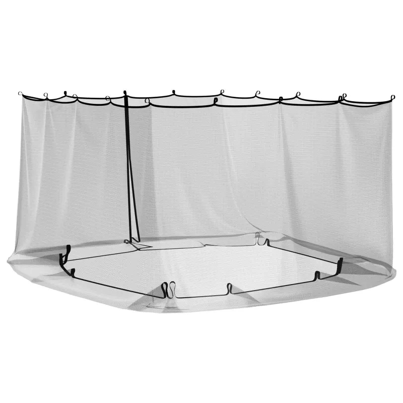 Uodų tinklelį pavėsinei 220 tinklas Juoda 3,6 x 3,6 x 2 m