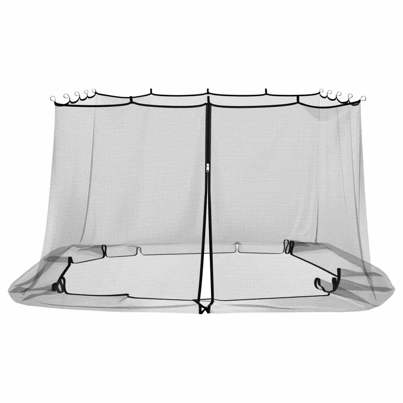 Uodų tinklelį pavėsinei 220 tinklas Juoda 4,5 x 3 x 2 m