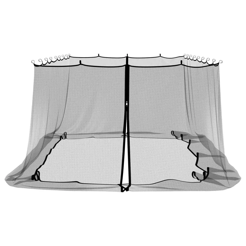Uodų tinklelį pavėsinei 220 tinklas Juoda 6 x 3 x 2 m