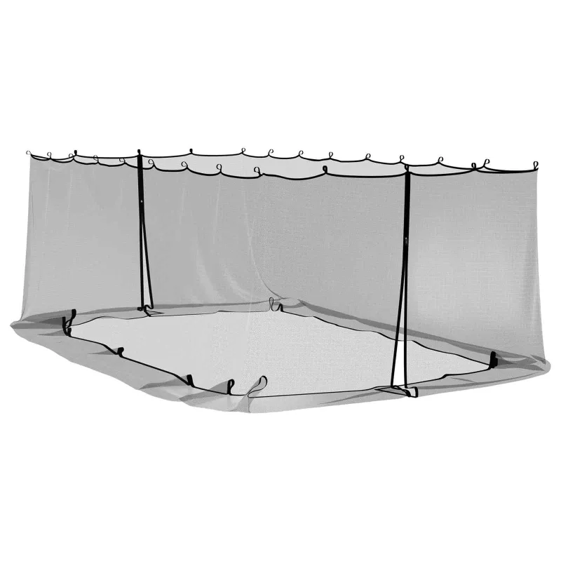 Uodų tinklelį pavėsinei 220 tinklas Juoda 6 x 3 x 2 m