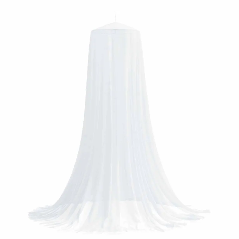 Uodų tinklas lovai 3 pcs 156 akies Balta Ø56 x 220 cm