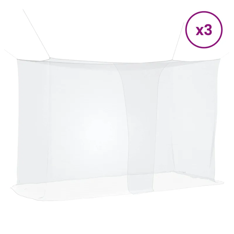 Moskito tinklas lovai 156 akies 3 pcs Balta Poliesteris