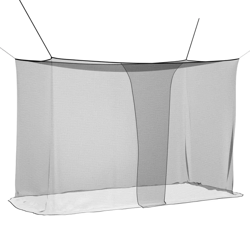 Moskito tinklas lovai 156 akies Juoda 220 x 100 x 150 cm