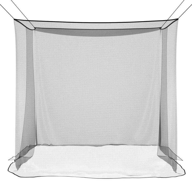 Moskito tinklas lovai 156 akies Juoda 220 x 150 x 180 cm