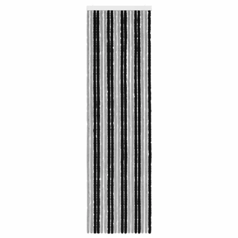 Vabzdžių Užuolaida iš Chenille Pilka ir juoda 56 x 200 cm
