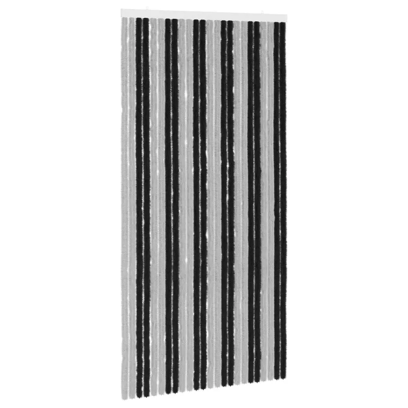 Vabzdžių Užuolaida iš Chenille Pilka ir juoda 100 x 200 cm