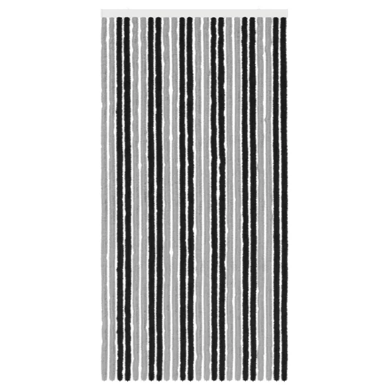 Vabzdžių Užuolaida iš Chenille Pilka ir juoda 100 x 200 cm