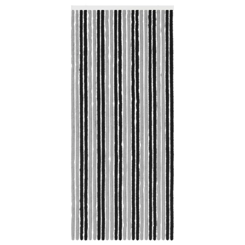 Vabzdžių Užuolaida iš Chenille Pilka ir juoda 100 x 230 cm