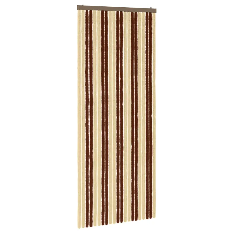 Vabzdžių Užuolaida iš Chenille Ruda ir beigė 90 x 220 cm