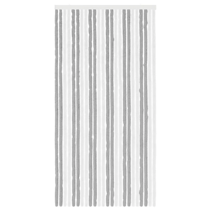 Vabzdžių Užuolaida iš Chenille Pilka ir balta 100 x 200 cm