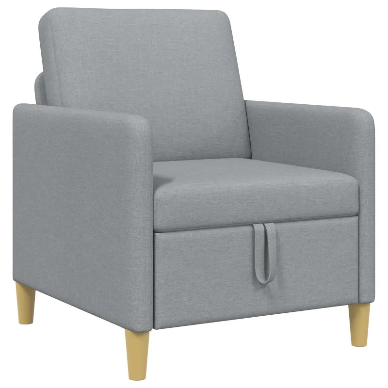 Sofa su saugojimo vieta Šviesiai pilka 72 x 78 x 87 cm