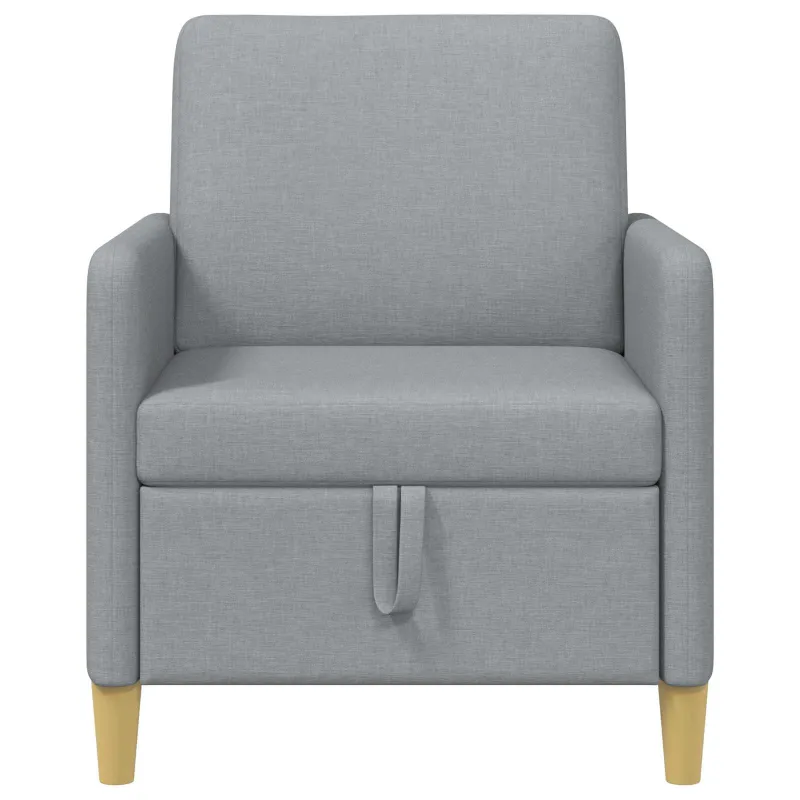 Sofa su saugojimo vieta Šviesiai pilka 72 x 78 x 87 cm