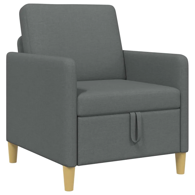 Sofa su saugojimo vieta Tamsiai pilka 72 x 78 x 87 cm