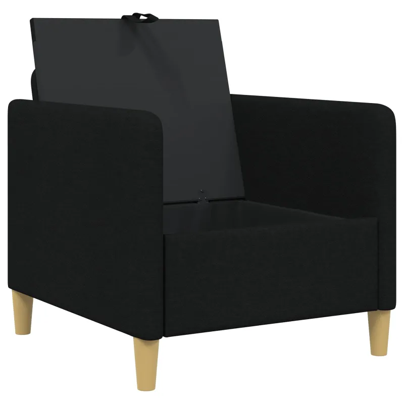 Sofa su saugojimo vieta Juoda 72 x 78 x 87 cm Poliesteris
