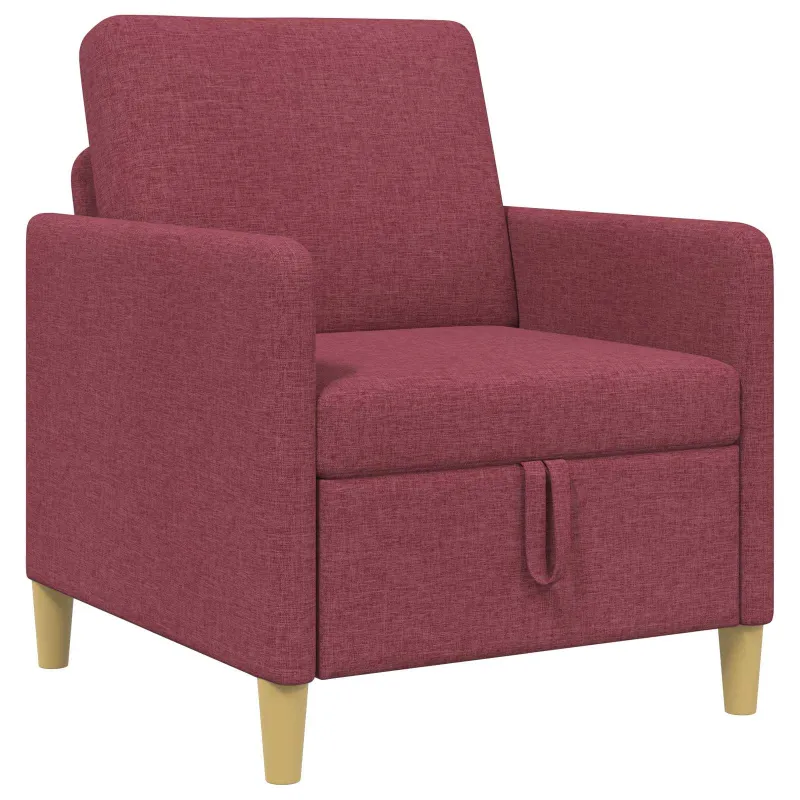 Sofa su saugojimo vieta Vyno raudona 72 x 78 x 87 cm
