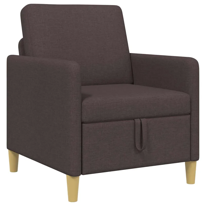 Sofa su saugojimo vieta Tamsiai rudas 72 x 78 x 87 cm