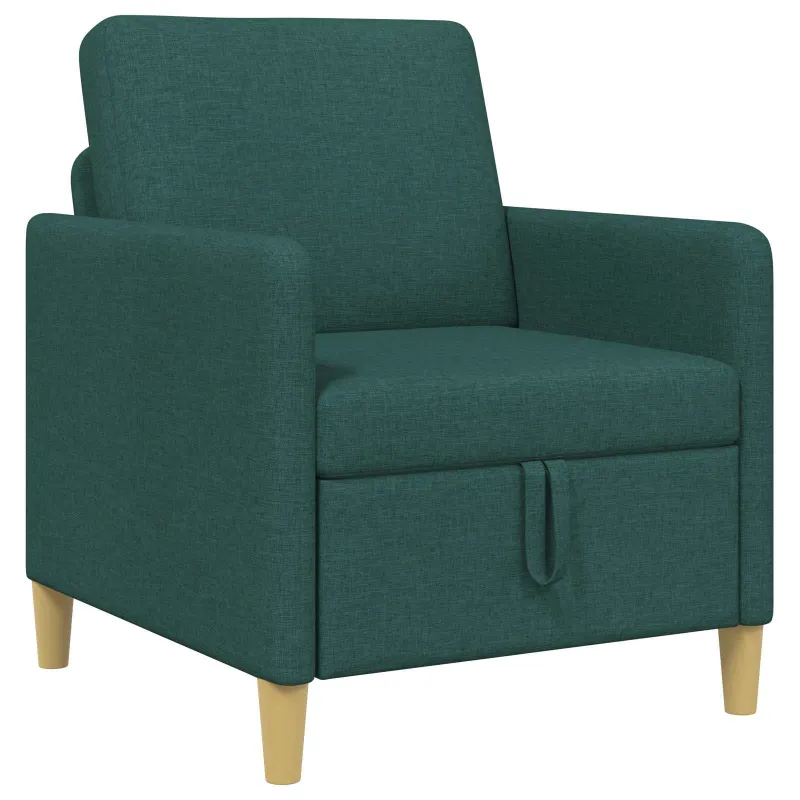 Sofa su saugojimo vieta Tamsiai žalia 72 x 78 x 87 cm