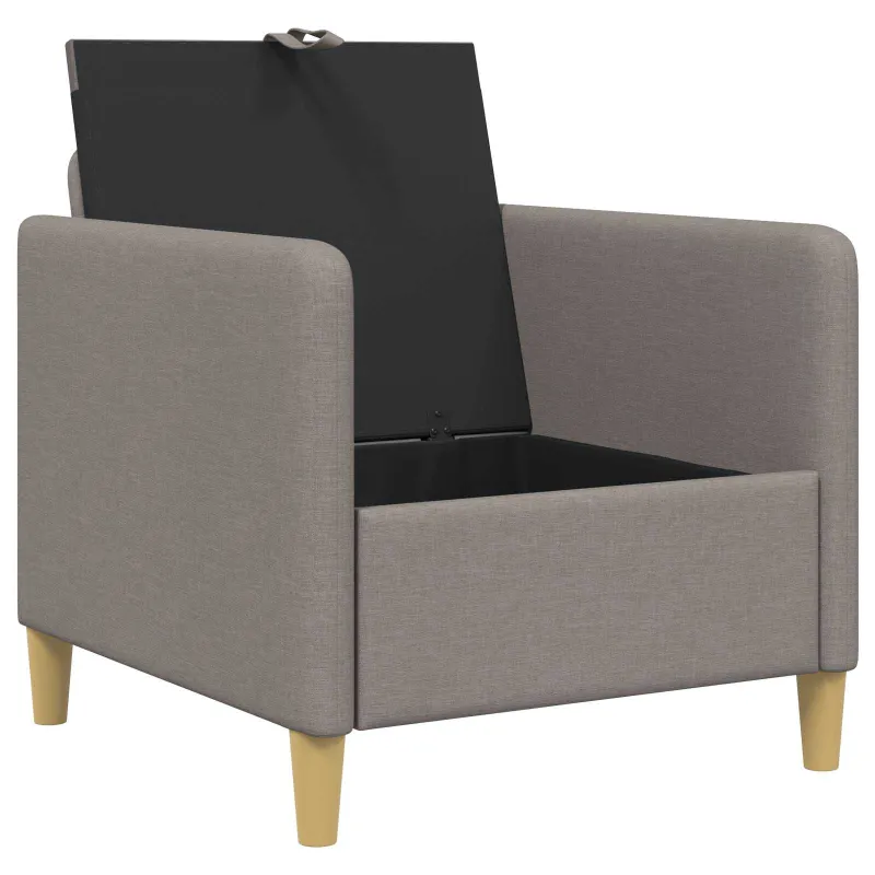 Sofa su saugojimo vieta Taupe 72 x 78 x 87 cm Poliesteris