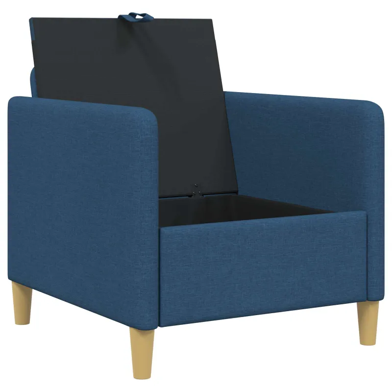 Sofa su saugojimo vieta Mėlyna 72 x 78 x 87 cm Poliesteris