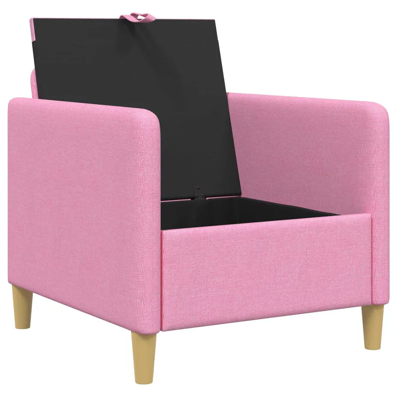 Sofa su saugojimo vieta Rožinė 72 x 78 x 87 cm Poliesteris