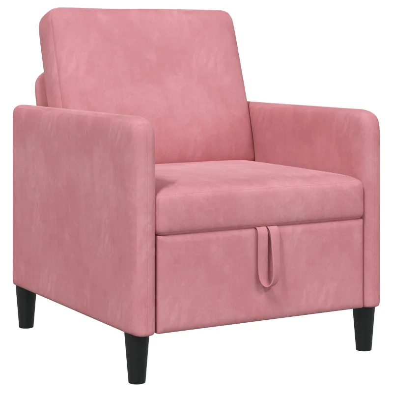 Sofa su saugojimo vieta Rožinė 72 x 78 x 87 cm Poliesteris