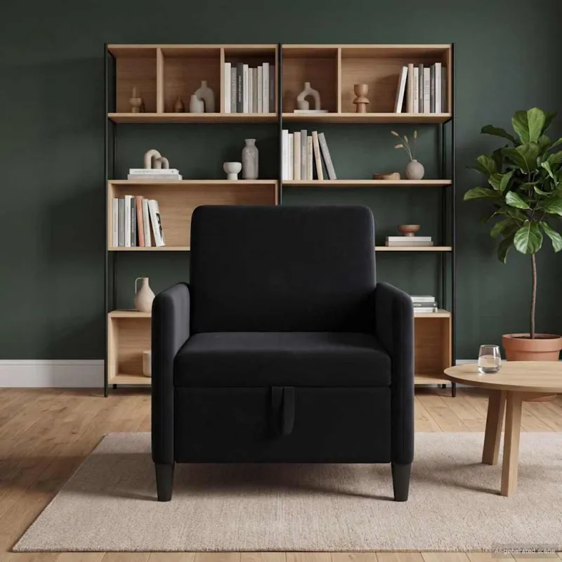 Sofa su saugojimo vieta Juoda 72 x 78 x 87 cm Poliesteris