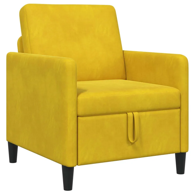 Sofa su saugojimo vieta Geltona 72 x 78 x 87 cm Poliesteris