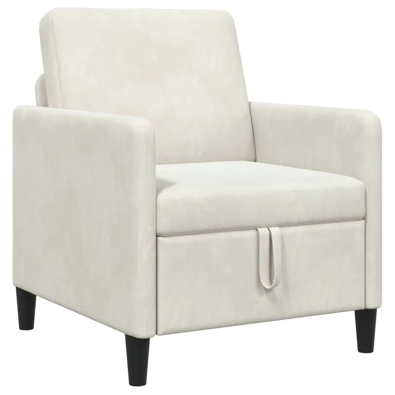 Sofa su saugojimo vieta Kreminė 72 x 78 x 87 cm Poliesteris