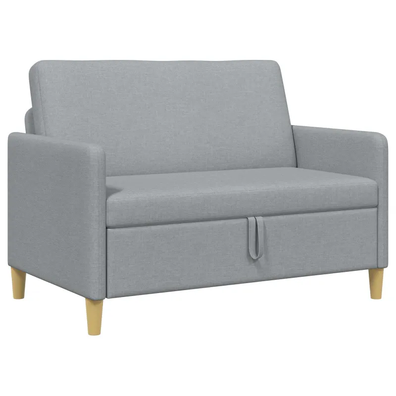 Sofa su saugojimo vieta Šviesiai pilka 122 x 78 x 87 cm
