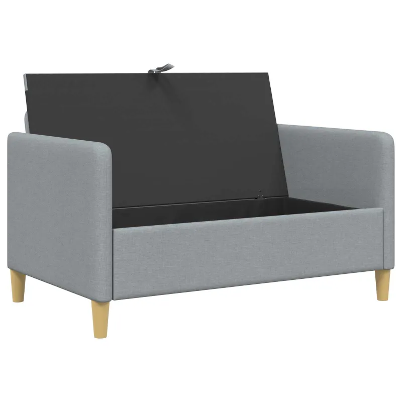 Sofa su saugojimo vieta Šviesiai pilka 122 x 78 x 87 cm