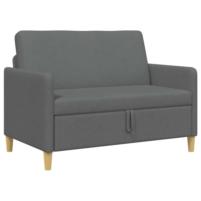Sofa su saugojimo vieta Tamsiai pilka 122 x 78 x 87 cm