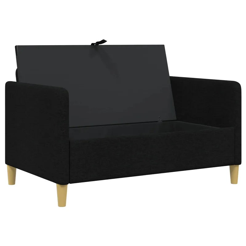 Sofa su saugojimo vieta Juoda 122 x 78 x 87 cm Poliesteris