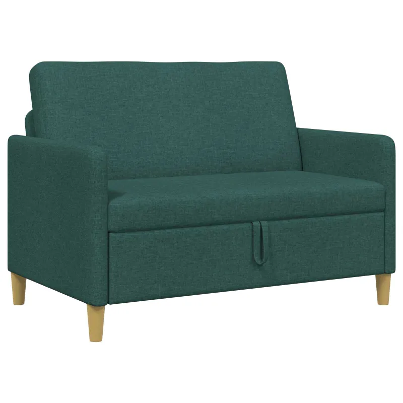 Sofa su saugojimo vieta Tamsiai žalia 122 x 78 x 87 cm