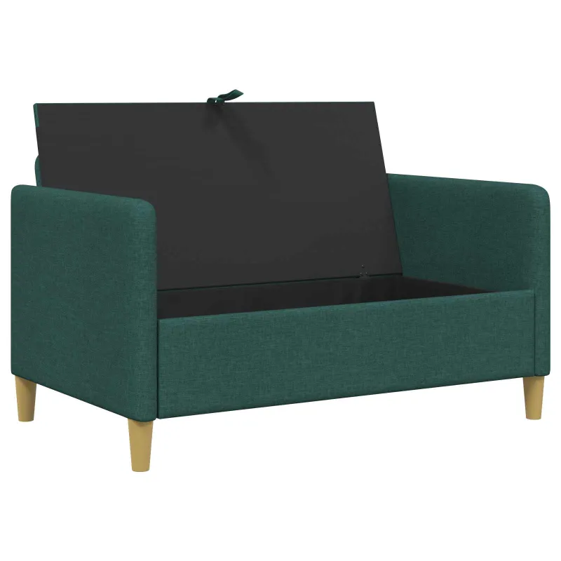Sofa su saugojimo vieta Tamsiai žalia 122 x 78 x 87 cm