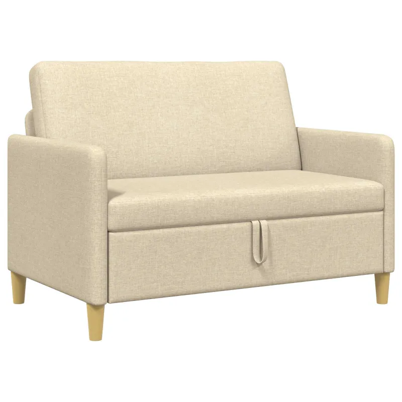 Sofa su saugojimo vieta Kreminė 122 x 78 x 87 cm Poliesteris