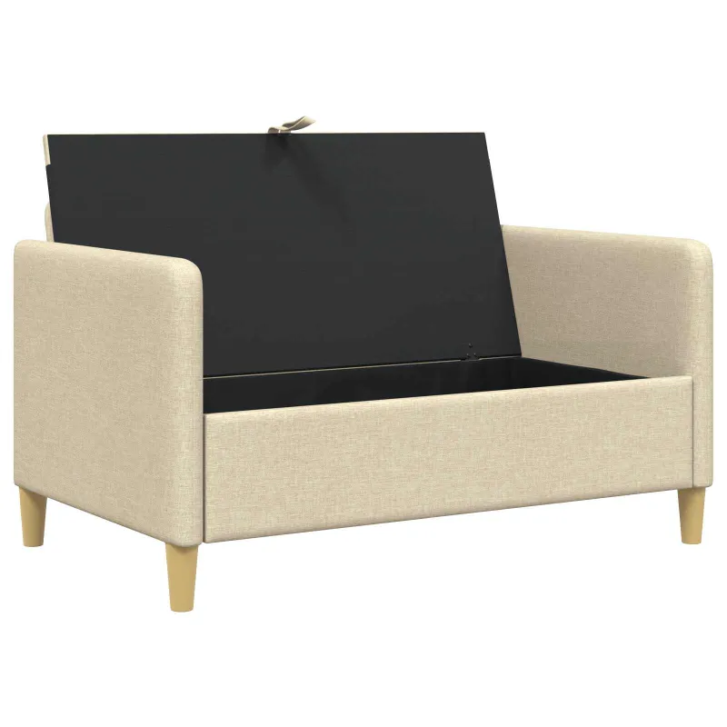 Sofa su saugojimo vieta Kreminė 122 x 78 x 87 cm Poliesteris