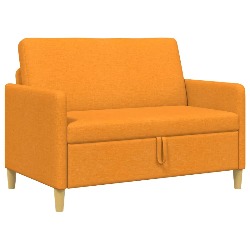 Sofa su saugojimo vieta Tamsiai geltona 122 x 78 x 87 cm