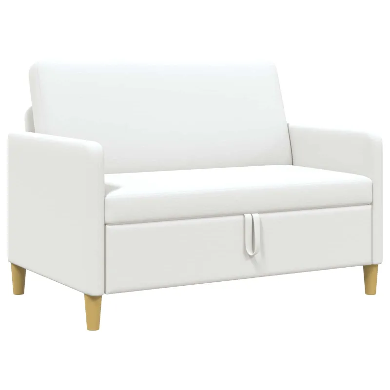 Sofa su saugojimo vieta Balta 122 x 78 x 87 cm Poliesteris