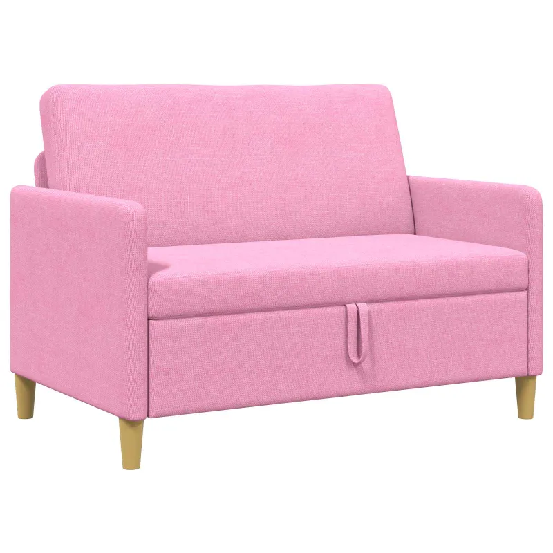 Sofa su saugojimo vieta Rožinė 122 x 78 x 87 cm Poliesteris