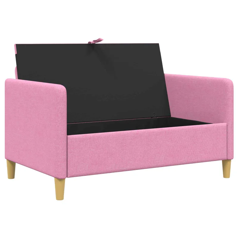 Sofa su saugojimo vieta Rožinė 122 x 78 x 87 cm Poliesteris
