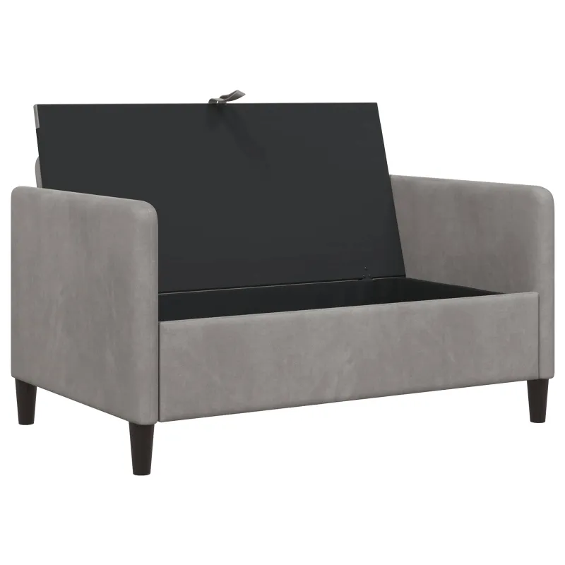 Sofa su saugojimo vieta Šviesiai pilka 122 x 78 x 87 cm