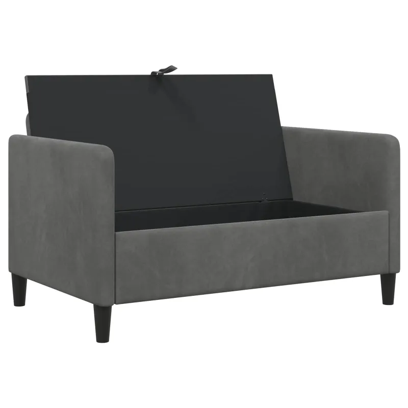 Sofa su saugojimo vieta Tamsiai pilka 122 x 78 x 87 cm